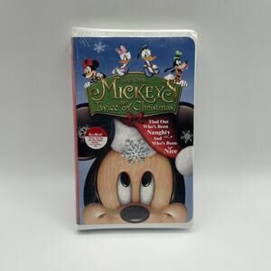 Mickey's Twice Upon A Christmas VHS Disney Clamshell 2004 Release